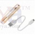 OkaeYa Portable USB Lighter Electronic Rechargeable Cigarette Lighter Flameless Cigar Windproof Metal Pipe Torch Lighter Cigarette Lighter (Multicolor)